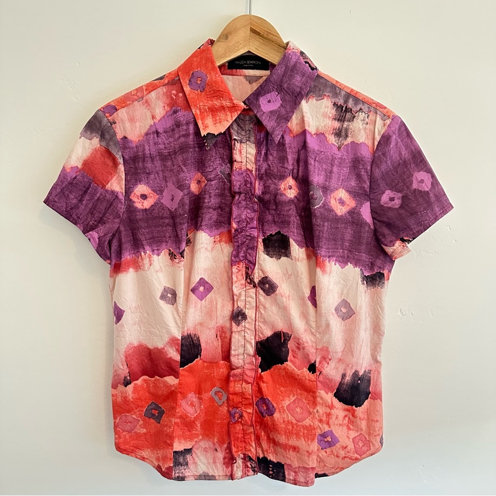 Piazza Sempione Watercolor Shirt Size M / IT 44
